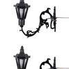 2 Pieces Miniature Street Lights Hanging Lamp Ornament Toy Accessory 1:12 Vintage Wall Models