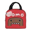 Domo Kun RAWR Merch Cartoon Anime Insulated Lunch Bag for Women Kids Leakproof Food Boxes Thermal Lunch Box Tote