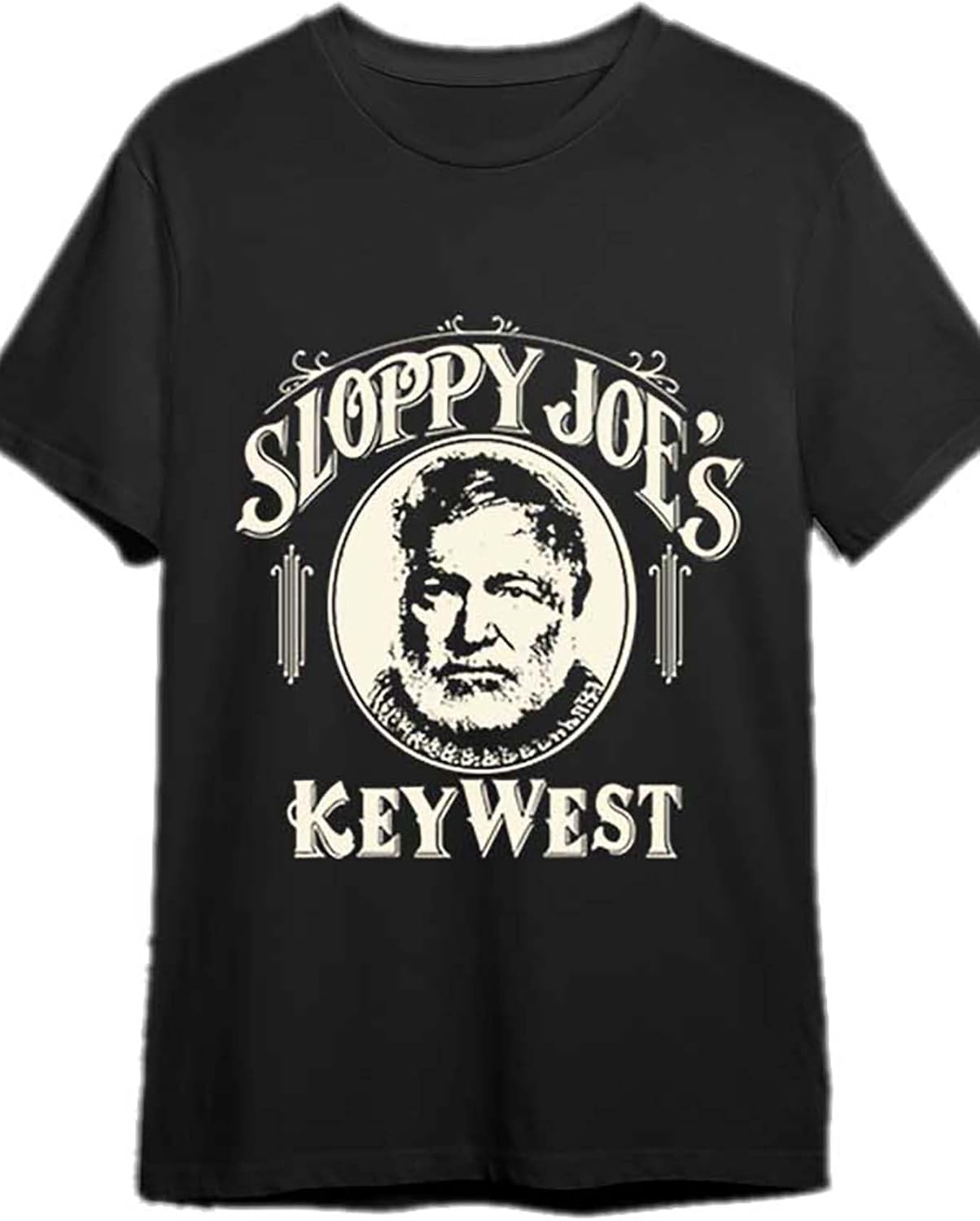 Vintage 80s Loose Fit Men s Graphic T-Shirt - 100% Cotton 180gsm Retro Sloppy Joe s Key West Print Tee S разноцветный