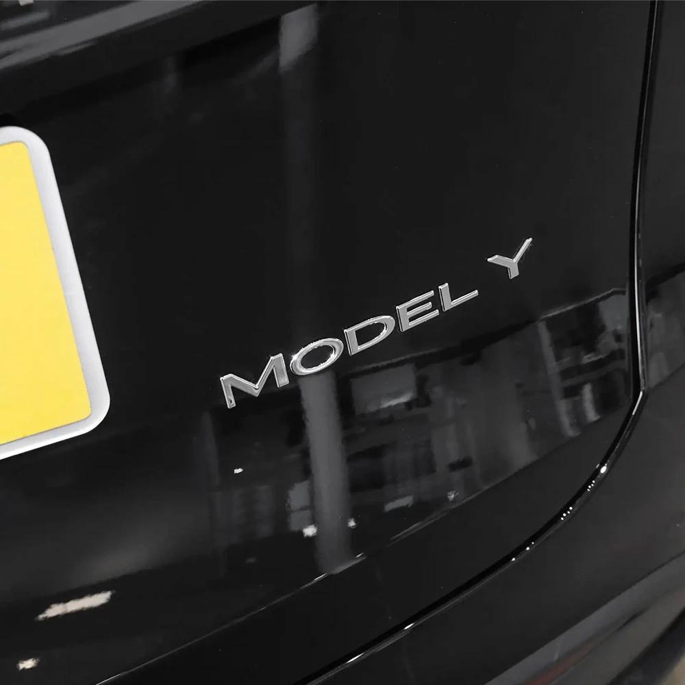 Car Sticker 2025 Hot 1pcs Car Original ABS Letter Logo Rear Tailgate Trunk Emblem Stickers Accessories For Tesla MODEL 3 MODEL Y