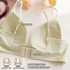 New summer full ventilation hole cup hole cup thin small chest bra deep V glossy light underwear