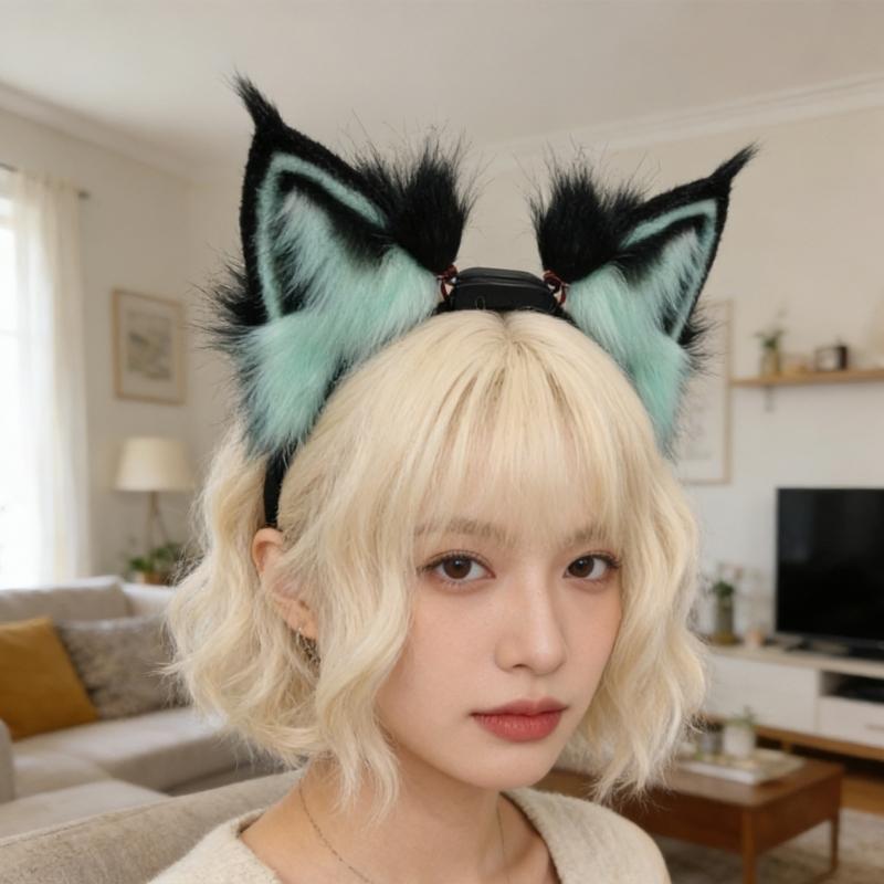 Lynx Ear Headband Sweet Girls Dynamic Ear Cosplay Beast Ears Fursuit Masquerades Halloween Cosplay Party