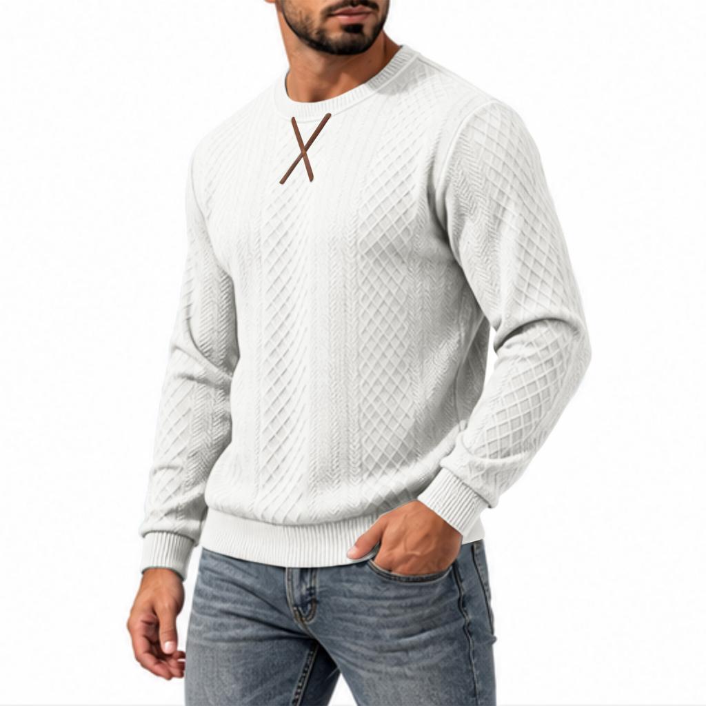 Men's Fall Winter Crewneck Long Sleeve Sweatshirt Casual Pullover Top