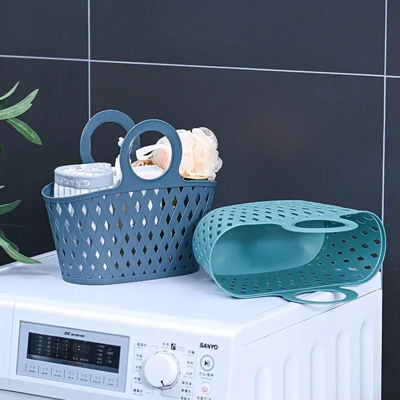 Φορητό Hollow Up Καλάθι μπάνιου Προμήθειες πλυσίματος μπάνιου Καλάθι αποθήκευσης Καλάθι χειρός Τύπος πλυντήριο ρούχων Αποστράγγιση θήκη Μπάνιο