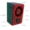Outdoor Solar Motion Sensor Alarm Loud Noise Maker with Dog Barking Gunshot Sound Solar Infrared Induction Alarm for Home Farm