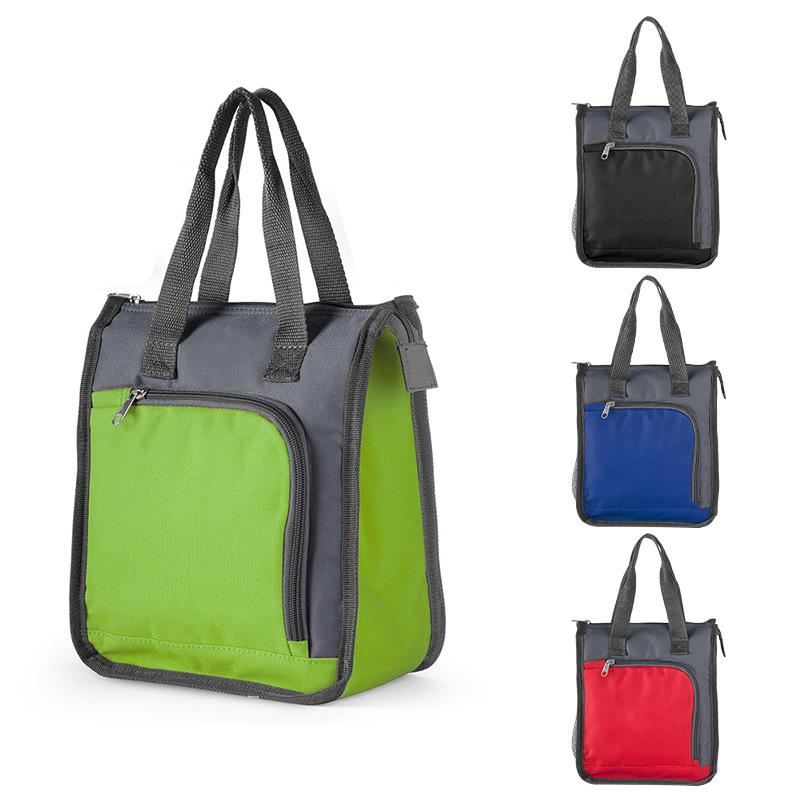 Portable Oxford Cloth Hand-held Lunch Bag Large Capacity Thickened Outdoor Bento Bag Campus Office Worker Simple Lunch Box Bag 1589₽