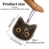 1Pc Memorial Bottle Transparent Cat Head Shape DIY Plastic Cute Pet Hair Keepsake Box Cat Fur Storage Container Pet Lovers Gift
