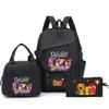 New rhythm box printed starry sky teen student schoolbag three-piece set men's and women's backpack