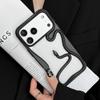 Orange 3D Snake Hollow Dissipate Heat Phone Case For iPhone 17 Air 16 15 14 13 12 11 Pro Max Frosted Shockproof Soft TPU Cover