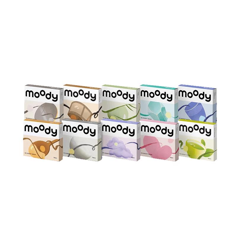 Цветные контактные линзы Moody Daily (Пробный набор из 2 предметов) 475
