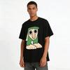 Funny Long Nose Green Cartoon Print Casual T-Shirt Pure Cotton T-shirt