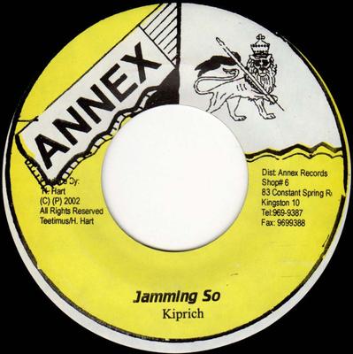 7-Zoll Schallplatte KIPRICH - Jamming So NONE Annex 2002 Jamaika Reggae, Ska & Dub Gebraucht