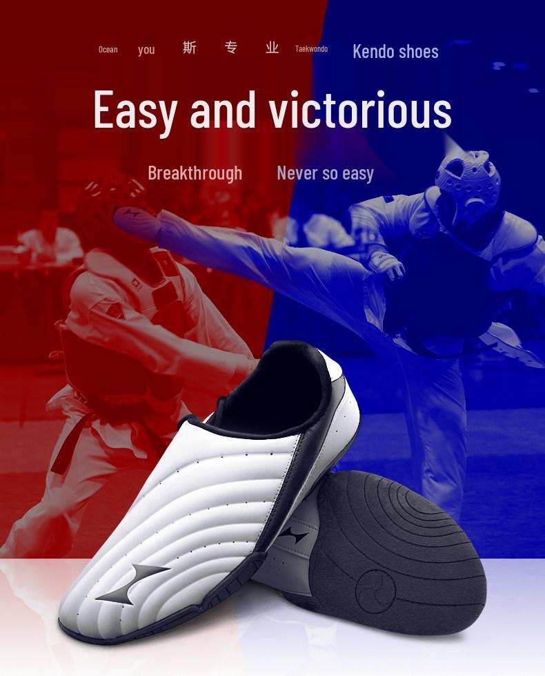 Scarpe Taekwondo Haier per Tutte le Età - Scarpe da Allenamento per Principianti con Suola Morbida per Uomini, Donne e Bambini.