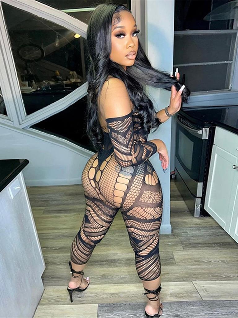 2024 Spring and Summer New Bodycon Women's Slim Hip Lifting One-piece V Neck Sexy Backless Sleeveless High Street Clothing