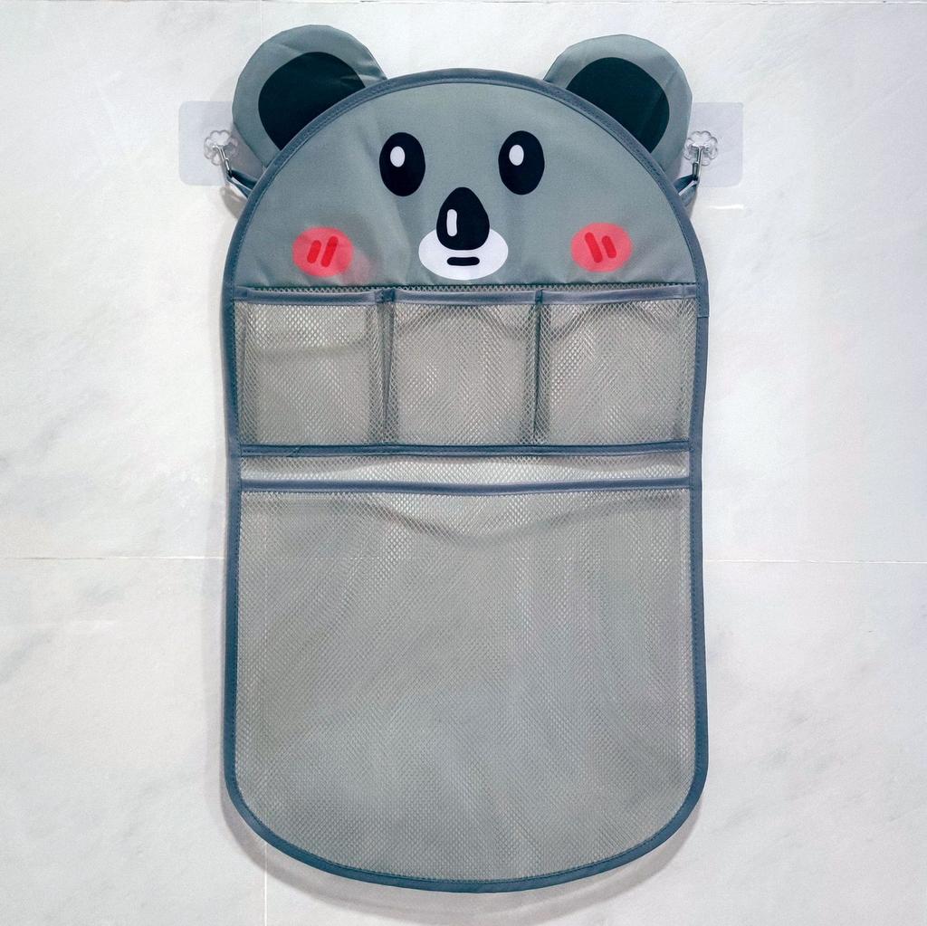 Mesh Baby Bath Toy Storage Bags Sucker Design Baby Bath Organizers for Bathtub Toys Cartoon Animal Cloth Sand Toys Storage Net