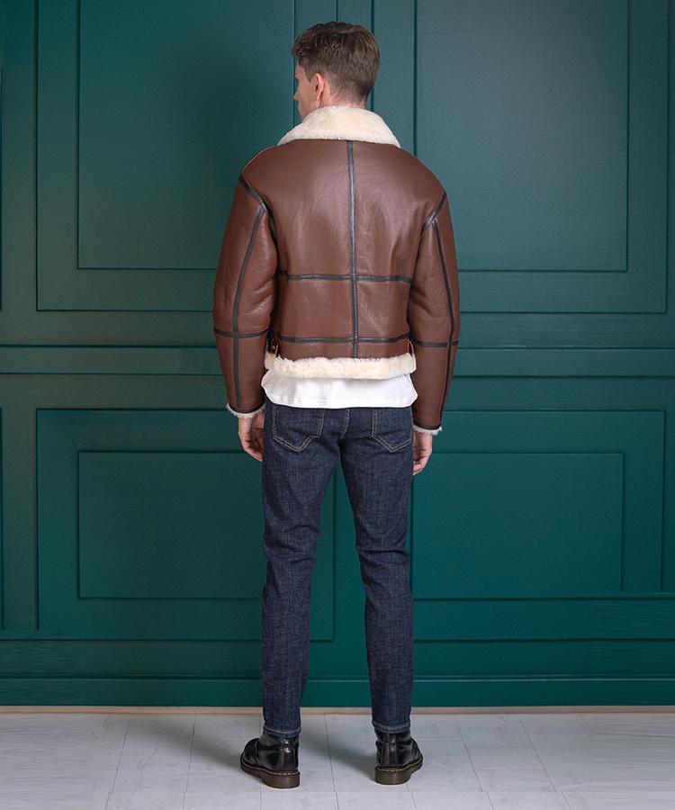 Strike Auranos Lambskin Shearing Jacket (Brown)