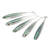 5Pcs Simulated Soft Fish Bait 3D Eyes Environmentally Friendly Silicone Artificial Fish Lure Green