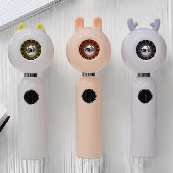 Portable Handheld Turbo Fan Digital Display High-Speed Strong Airflow Low Noise Personal Rechargeable Air Cooler Fan