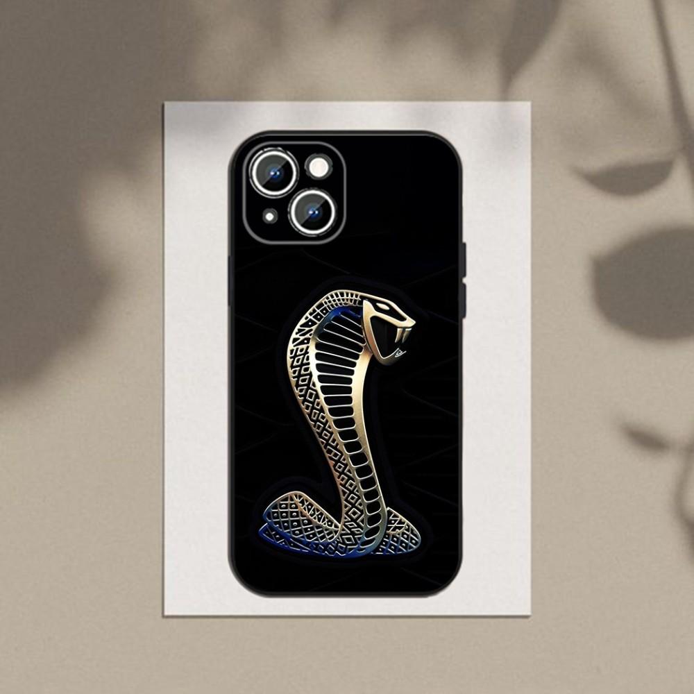 car GT500 Phone Case For Apple iPhone 15,14,13,12,11,XS,XR,X,8,7,Pro,Max,Plus,mini Silicone Black Cover