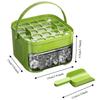 Homemade Large Capacity Ice Cube Mold Reusable Space-Saving Ice Maker Double Layer With Ice Scoop Ice Storage Box Small Freezers