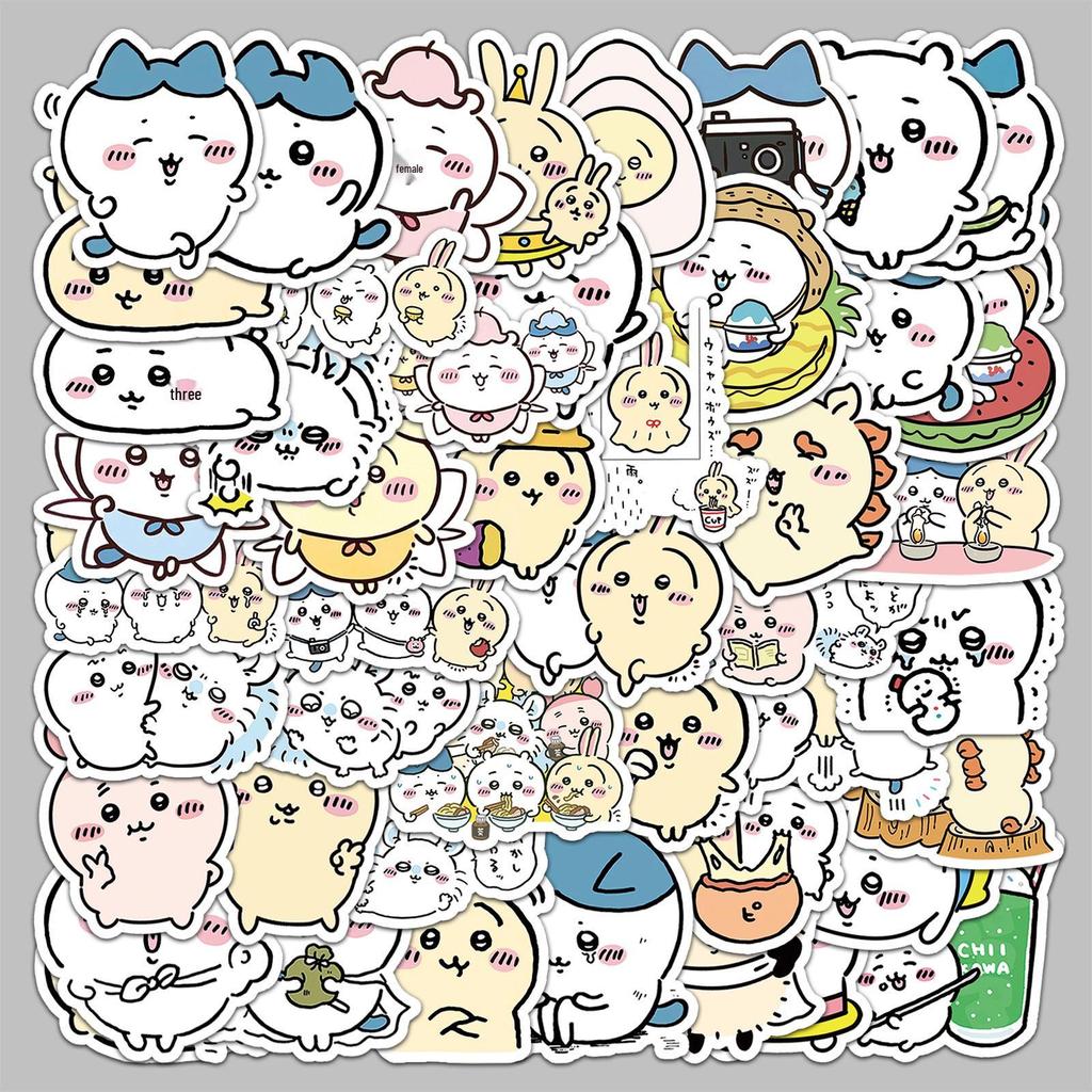 51 Chiikawa Cute Waterproof Anime Stickers for Notebook Decoration
