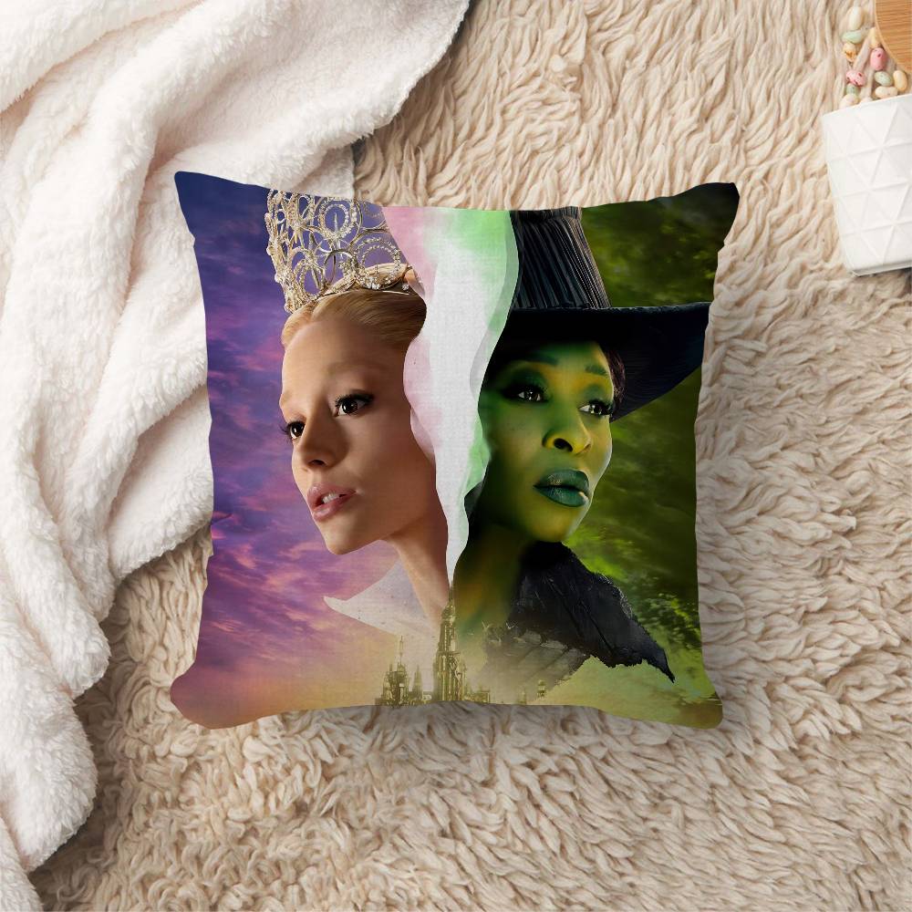 Grande Movie WWicked Pillow Covers Cartoon Sofa Decorative Home Doublesided Printing Short Plush Cute Cushion Cover