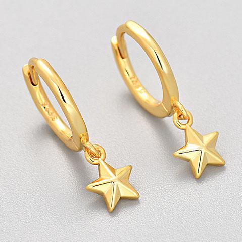 925 Silver Earrings For Women Trendy Heart Star Zircon Earring Jewelry Prevent Allergy Party Accessories Gift