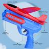 Foam Airplane Toy with Launcher 2 Flight Modes No Batteries Required Fun Long Easy Assembly Kids Outdoor Catapult
