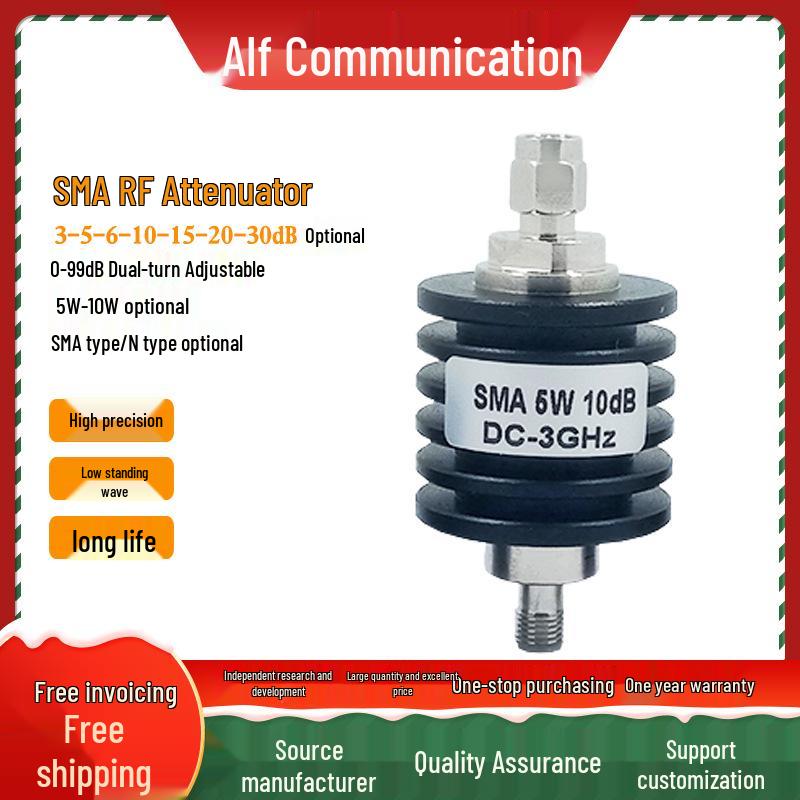 SMA/N RF Coaxial Attenuator 5W/10W, 3-30dB