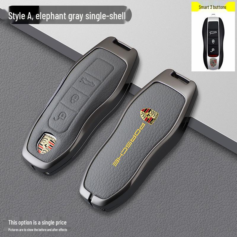 Porsche Model B Elephant Grey Key Case