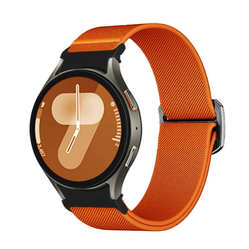 Band For Samsung Galaxy Watch 7 FE 5 Pro 4 6 Classic 44mm 40mm No Gaps Nylon Braided Sport Bracelet Correa Galaxy Watch 7 Strap