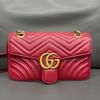 [Pre-Owned] GG Marmont Small Matelassé Shoulder Bag 'Red' - Excellent #1SJ9CIZ