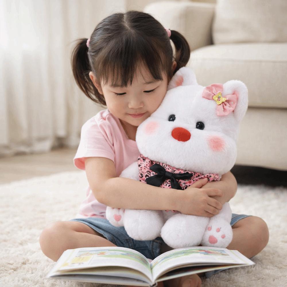 4 Sizes Available White Terrier Doll Sitting Posture Kawaii Plush Toy  Valentine's Day Gift