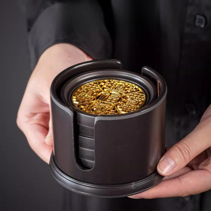 Kung Fu Tea Coaster Heat Insulation Chinese Style Anti-scalding Tea Holder Household Storage Tea Cup Holder Mat Tray Accessories