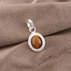 Yellow Tiger's Eye Gemstone Jewelry, 925 Solid Sterling Silver Jewelry, Handmade Pendant Gift For Women