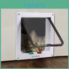 Versatile Cat And Dog Door In White Brown And Black With Secure Screen Insert