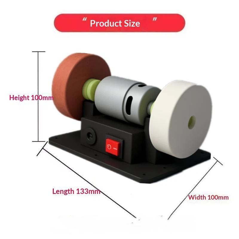 100W Double Grinder Machine Grinder 7 Gears Electric Bench Grinder For Polishing Grinding Sharpening Original Grinding Machine