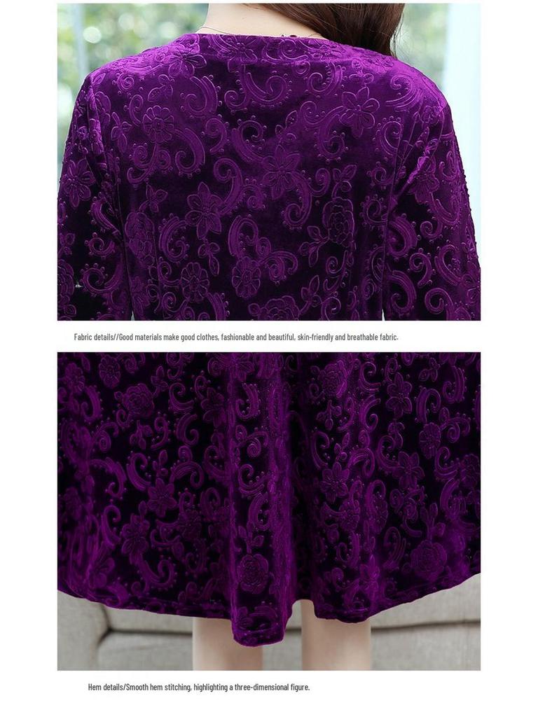 2023 Plus Size Slimming Summer Dress for Middle-Aged & Elderly Women - Fashionable & Comfortable