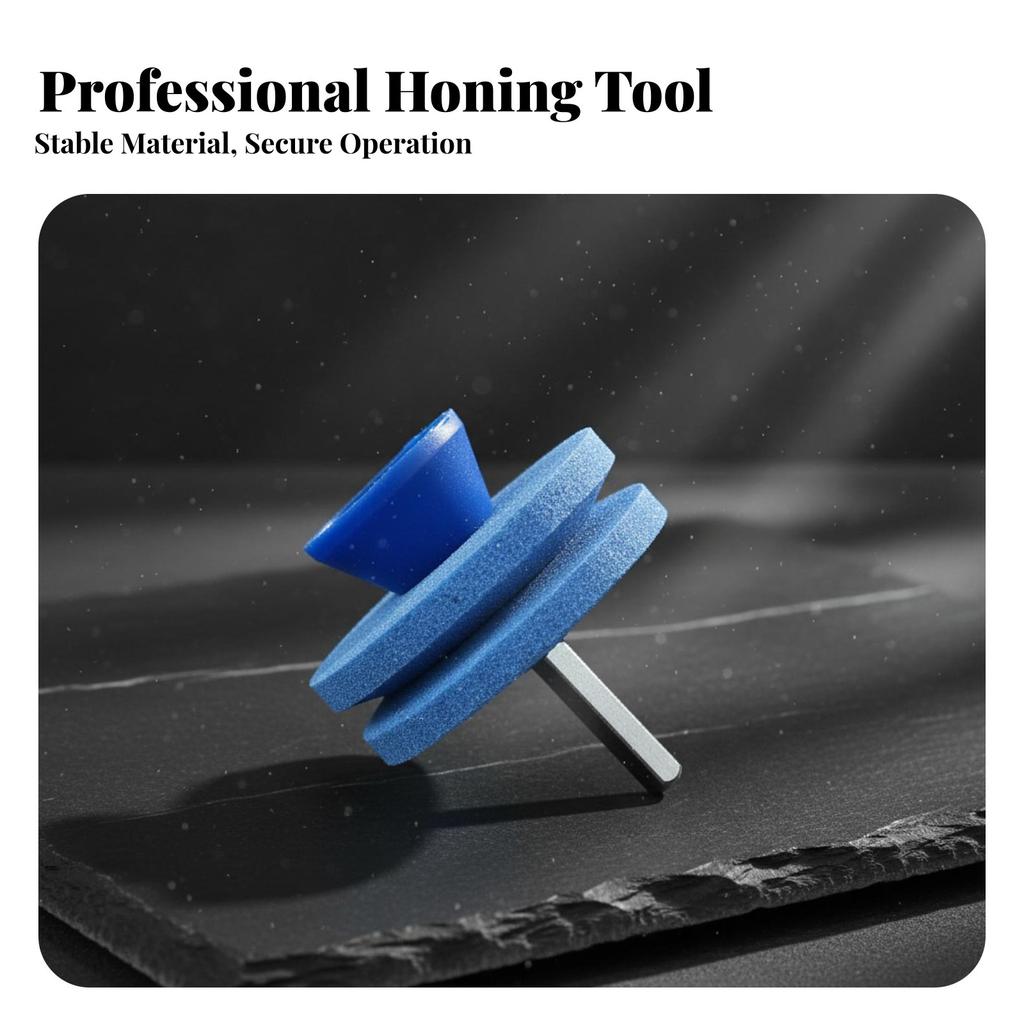 Lawn Mower Blade Ener High Hardness Mower Blade Grinding Stone Lawnmower Ener Drill Attachment Wear-Resistant for Farm