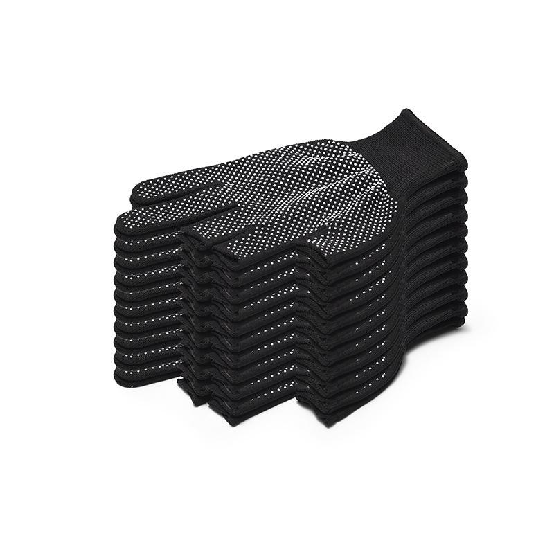 Thin Full-Finger Anti-Slip Work Gloves with Sun Protection & Nylon Dots for Construction & Labor Handling.