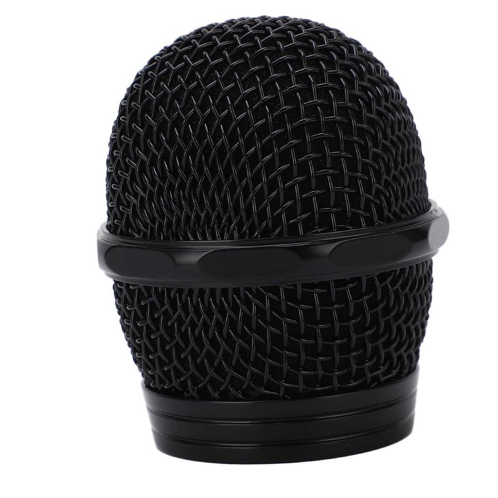 Microphone Ball Head Mesh Grill Stainless Steel Mic Mesh Cover Replacement Black