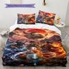 Avatar The Last Airbender Set Biancheria da Letto con Fantasia Copripiumino Federa Decorazione per la Casa Regalo (1 * copripiumino + 2 * federe, senza co
