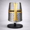 Tempelritter Großhelm Mittelalterlicher Kreuzritter Stahlhelm Handgefertigte Ritterrüstung LARP Cosplay Geschenk