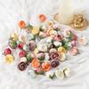 10/20Pcs Small Stamen Rose Artificial Flower Head Fake Flower for Home Decor Bride Clothing Craft Gift Garland Wedding Decoratio