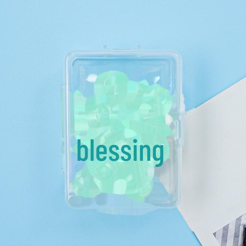 Premium Colorful Round-Head Metal Paper Clips Box