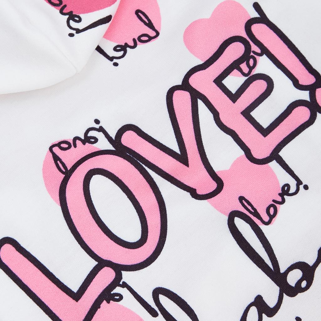 Liebe Baby Print Designer Hunde-Hoodie Valentinstags-Sweatshirts Weiche Stretchige Hunde-T-Shirts Hundekleidung