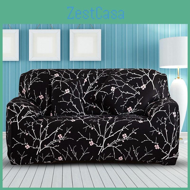 Elegant Floral Stretch Chair Sofa Love Seat Covers With Soft Texture And Excellent Fit