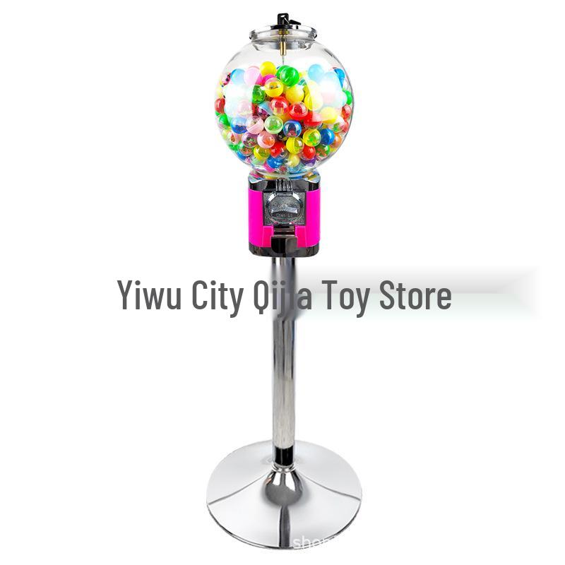 Coin-Operated Ball Capsule Toy Prize Machine: Commercial Ball-Shaped Bouncy Ball Vending Machine