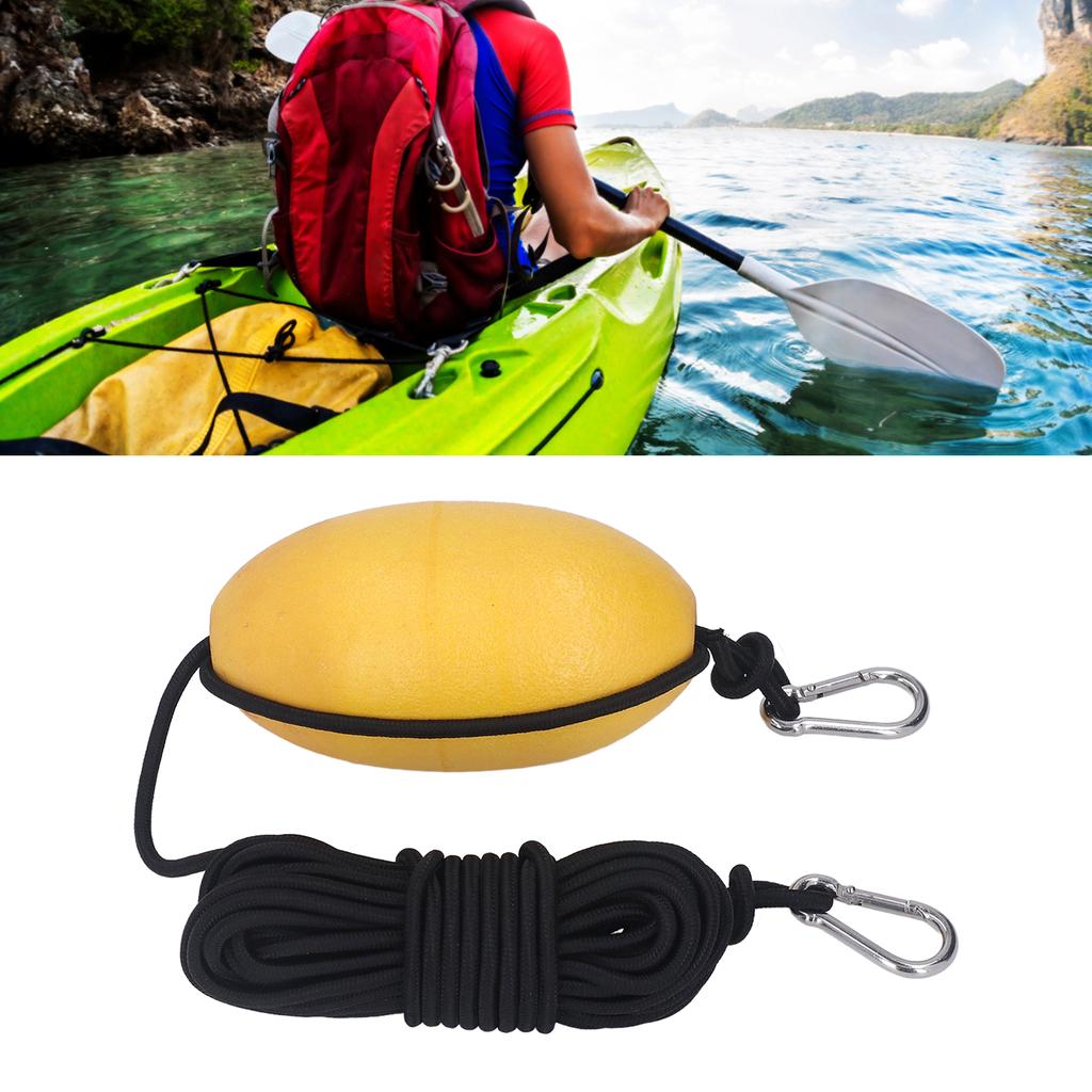 Kayak Drift Sock Anchor Fishing Boat Anchor Float Yellow Marine Kayak Drift Anchorwith Reinforced Webbing