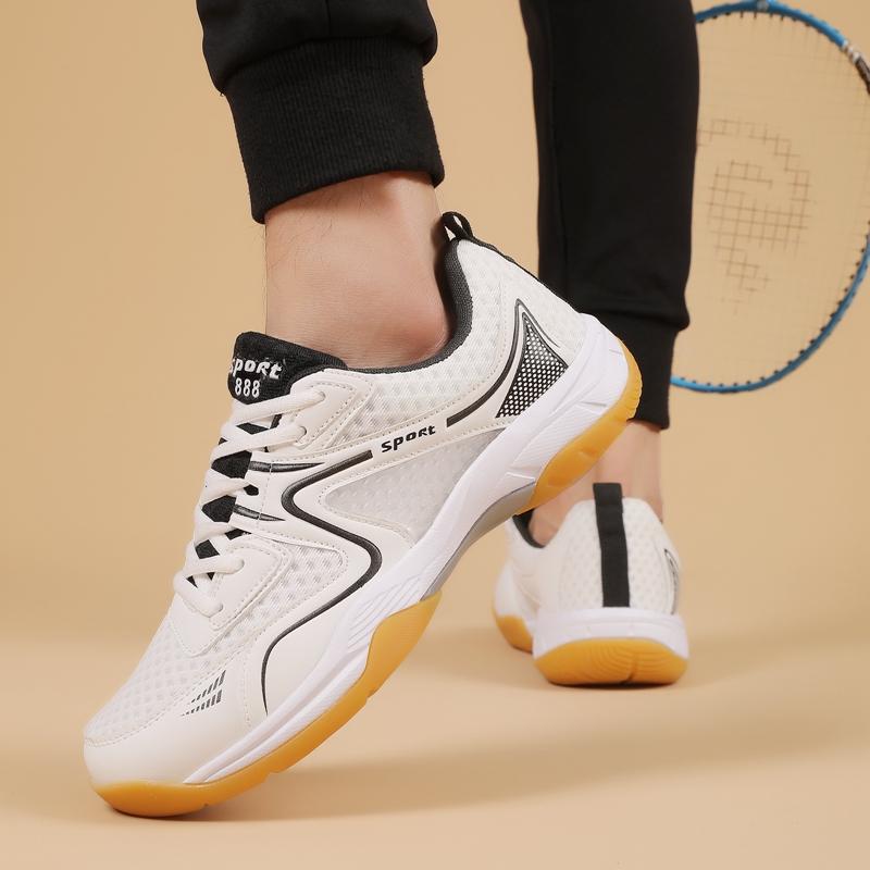 Badminton Shoes for Men and Women, Non-Slip, Wear-Resistant, Shock-Absorbing, Breathable, Lightweight, Professional Training and Casual Sports Shoes
